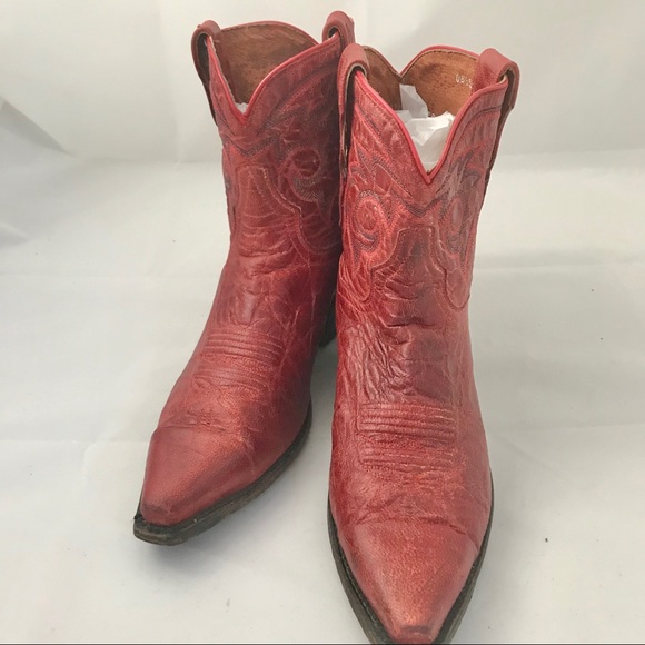 Red Dan Post Cowgirl Boots - Picture 5 of 8